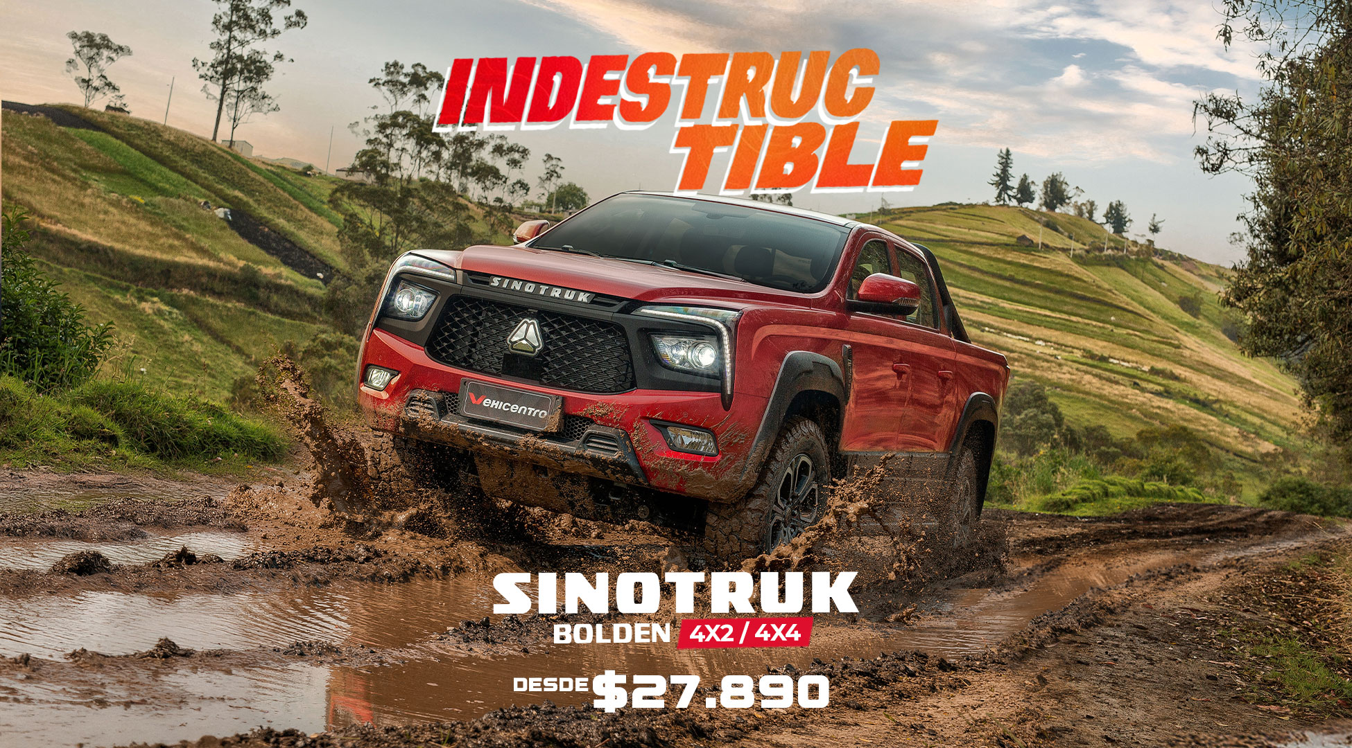 Camioneta Sinotruk 4x4 y 4x2 | Marca oficial de la vuelta al Ecuador | La nueva era ha comenzado 