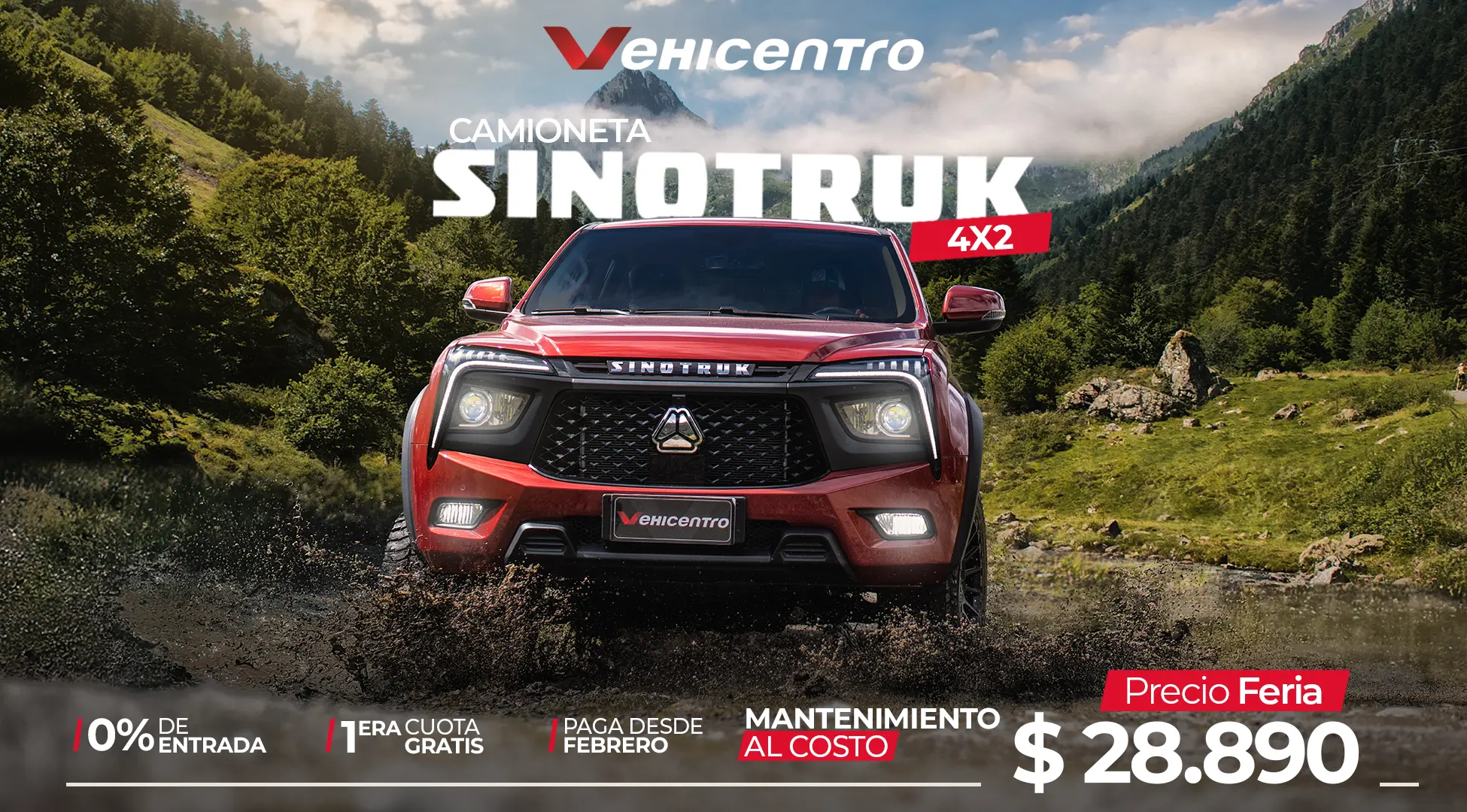 Camioneta Sinotruk 4x4 y 4x2 | Marca oficial de la vuelta al Ecuador | La nueva era ha comenzado 