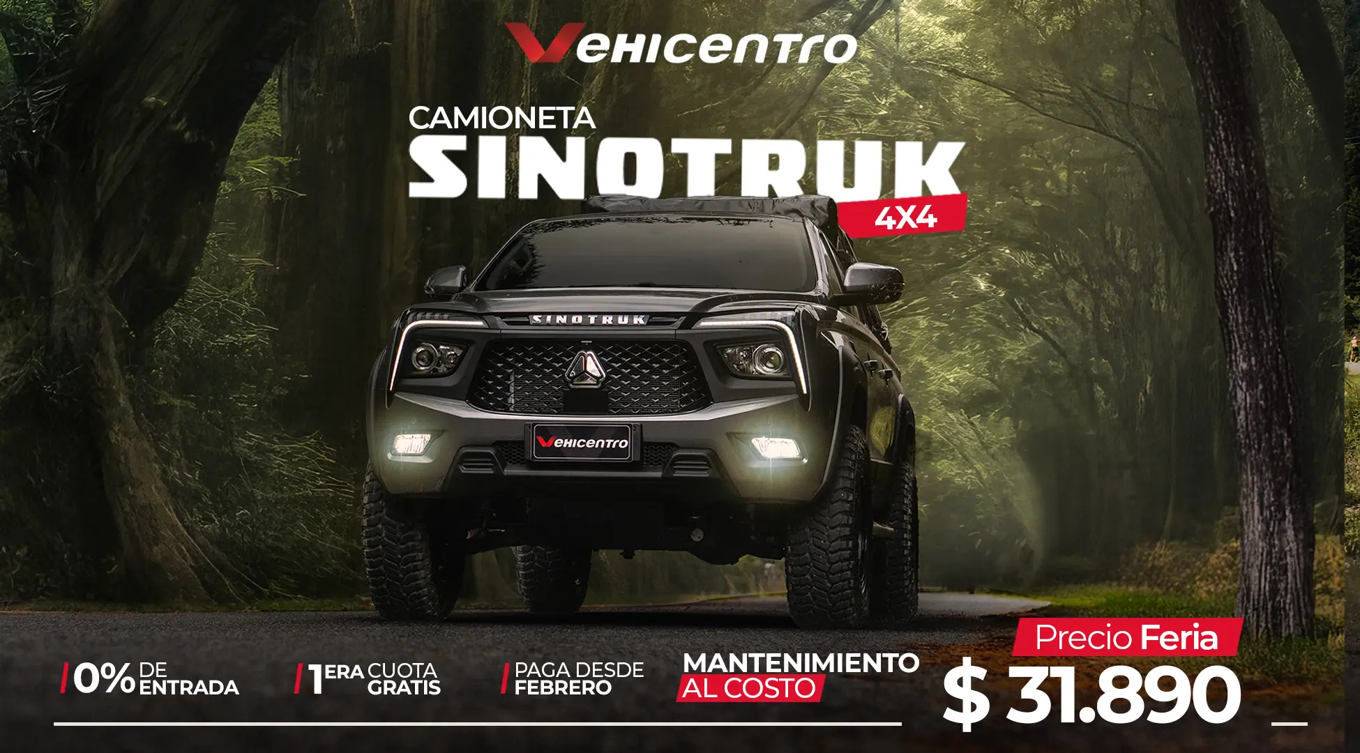 Camioneta Sinotruk 4x4 y 4x2 | Marca oficial de la vuelta al Ecuador | La nueva era ha comenzado 