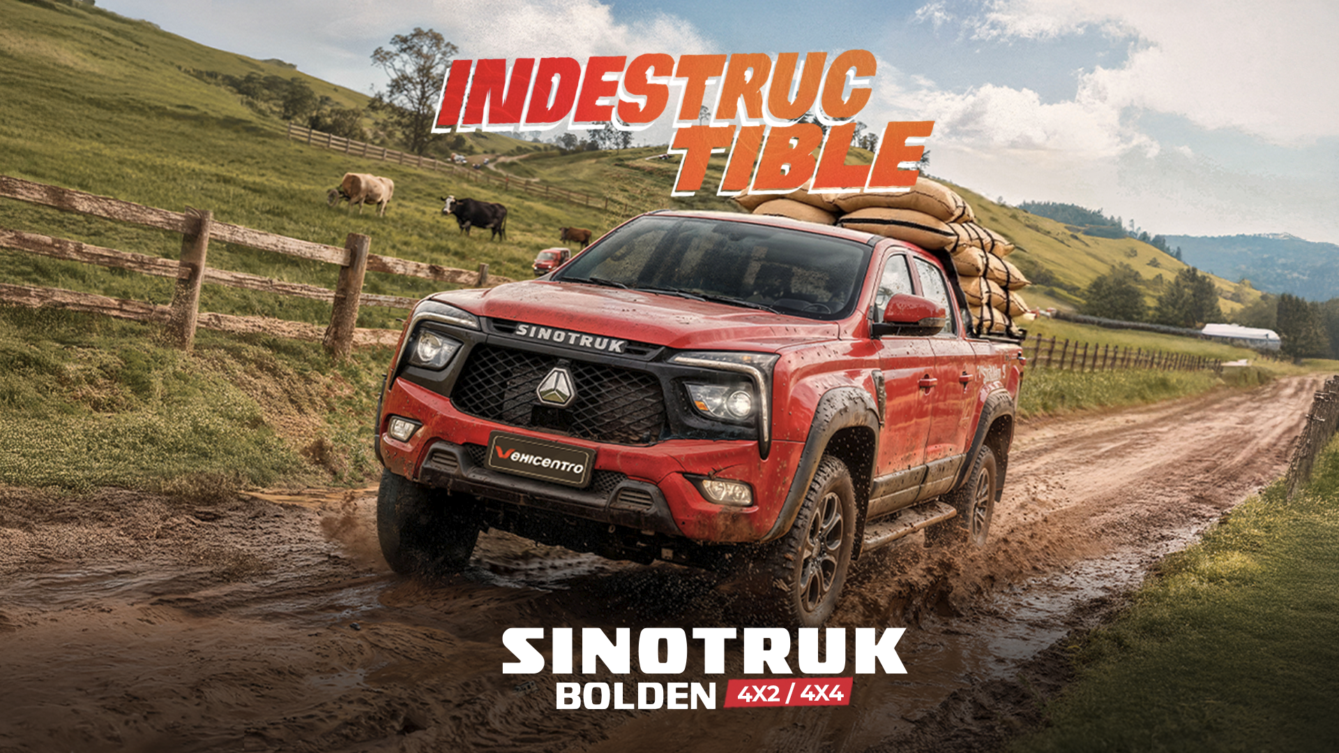 Camioneta Sinotruk 4x4 y 4x2 | Marca oficial de la vuelta al Ecuador | La nueva era ha comenzado 