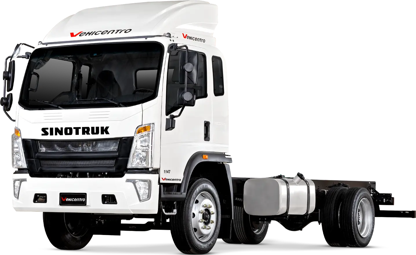 CAMIÓN Sinotruk 1147 8 TON de la serie 100 con 180 HP caballos de fuerza 2026 encuentralo en Vehicentro QC precio desde 42990 imagen tres cuartos