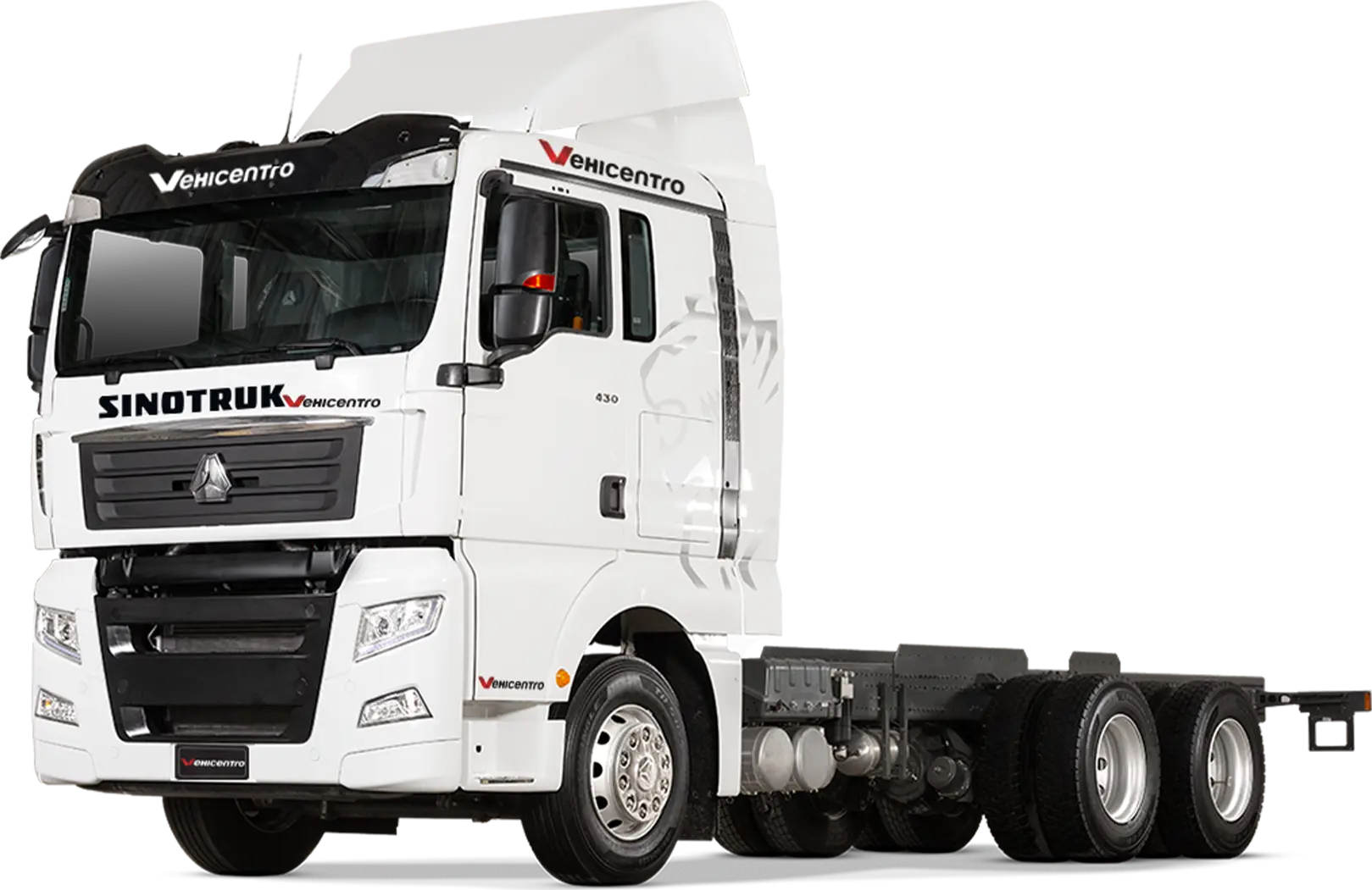 MULA Sinotruk 1256 20 TON de la serie C7H con 430 HP caballos de fuerza 2026 encuentralo en Vehicentro IB precio desde 96990 imagen tres cuartos