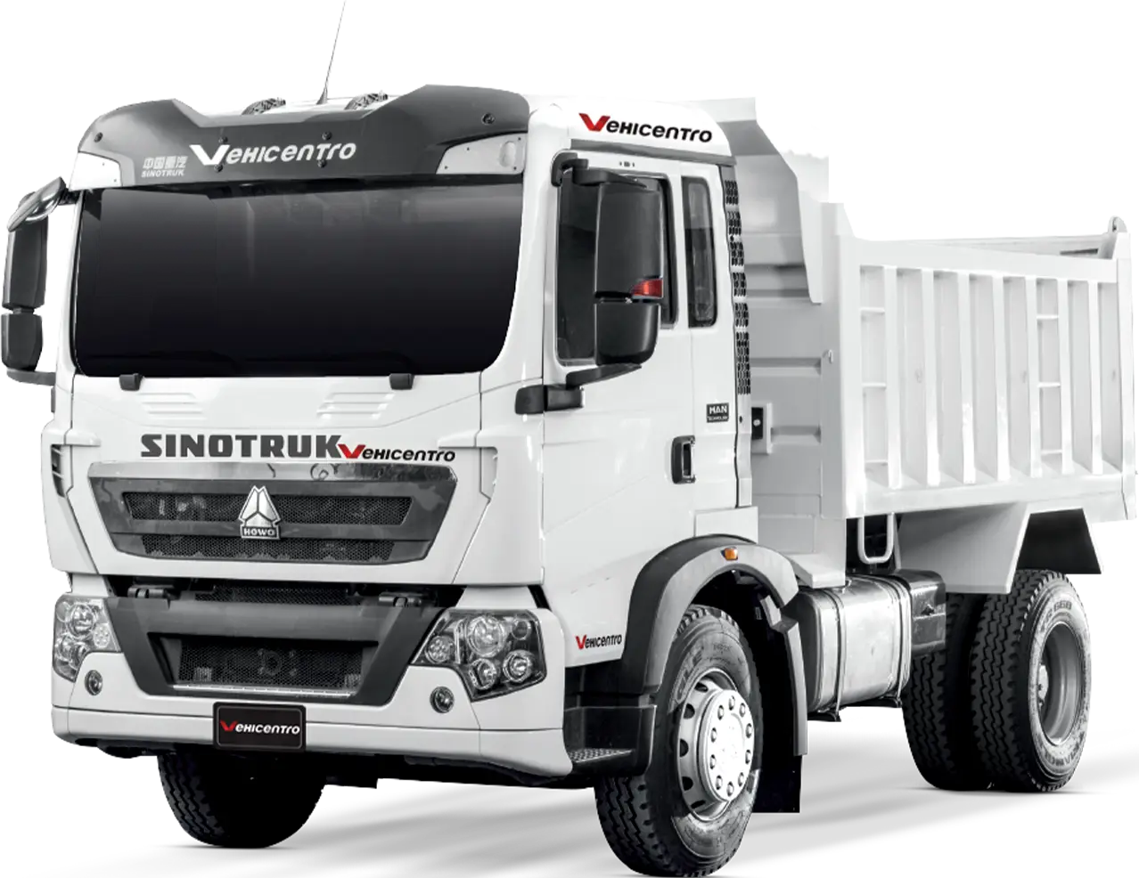 VOLQUETA Sinotruk 3187 8-9 M3 de la serie T5G con 330 HP caballos de fuerza 2025 encuentralo en Vehicentro . precio desde 90685 imagen tres cuartos