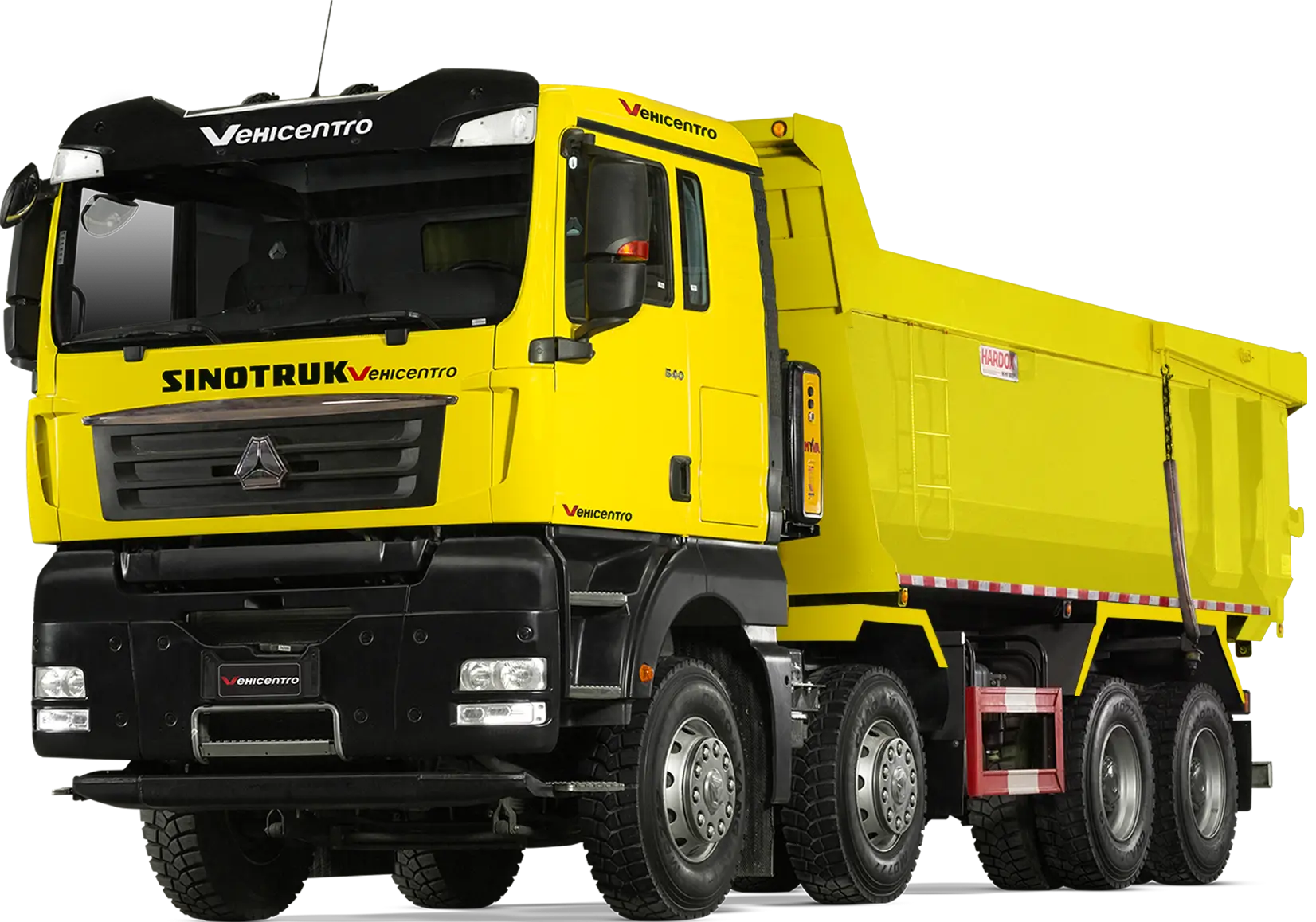 VOLQUETA Sinotruk 3316 22 M3 de la serie C7H con 540 HP caballos de fuerza 2025 encuentralo en Vehicentro AM precio desde 146990 imagen tres cuartos