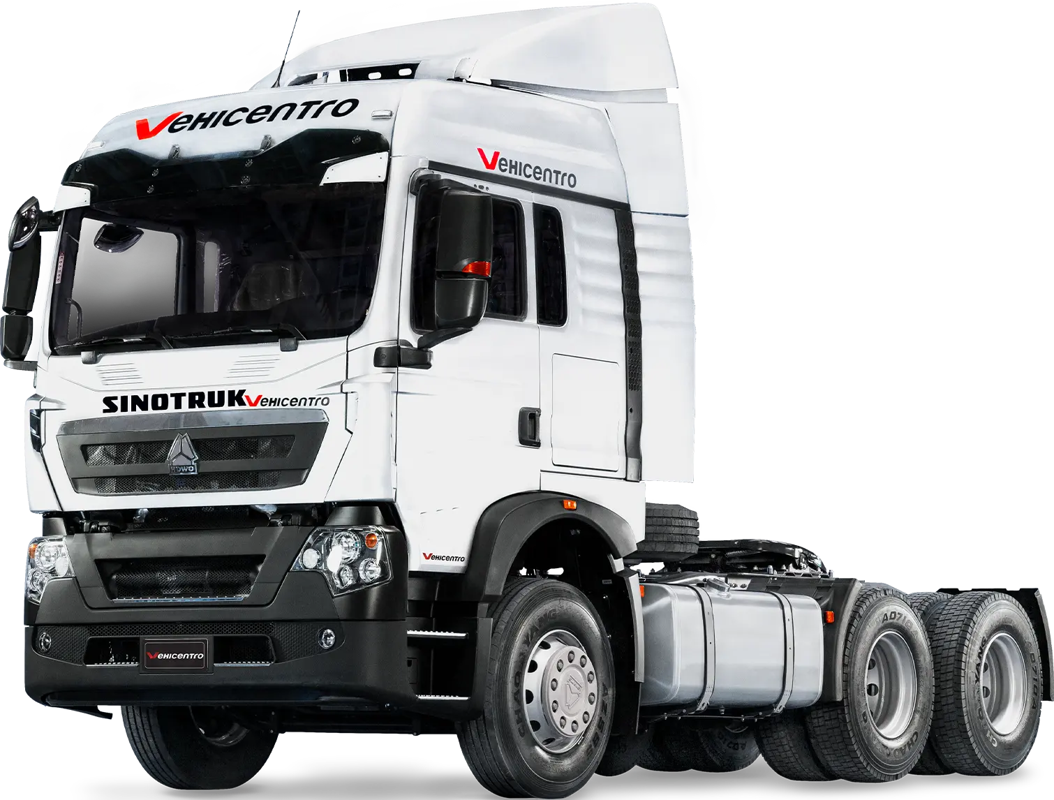 CABEZAL Sinotruk 4257 45 TON de la serie T7H con 430 HP caballos de fuerza 2024 encuentralo en Vehicentro . precio desde 89990 imagen tres cuartos